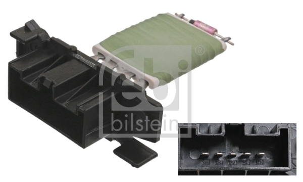 Resistor, interior blower
